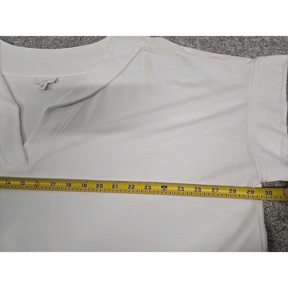 J Jill Love V-Neck Short Sleeve Shirt 100% Cotton White Women’s Plus Size 3X - Picture 6 of 9